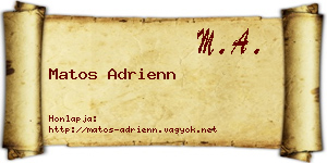 Matos Adrienn névjegykártya